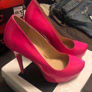 Hot pink stilettos!